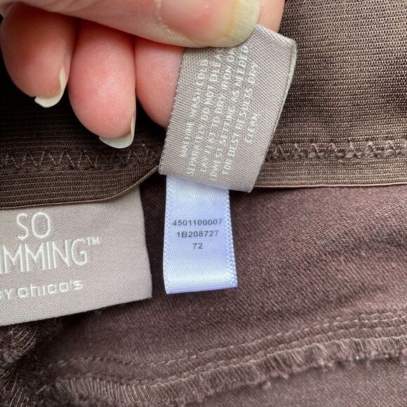 Set of 2 Chicos So Slimming Smooth Girlfriend Jean Chino Pants Size 1 Short / 8P - Picture 11 of 12